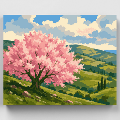Galilee Almond Blossom - Paint by Numbers Kit