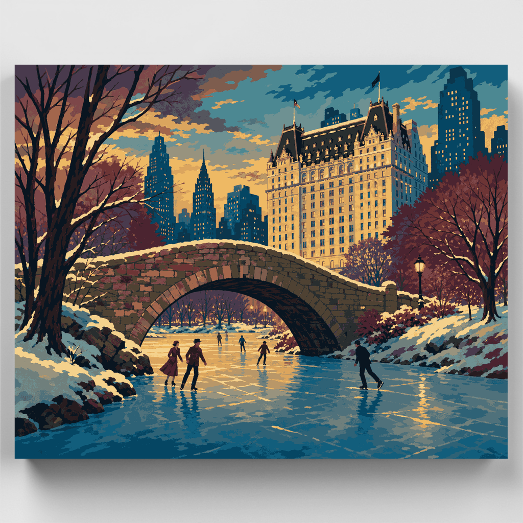 Gapstow Bridge Twilight - Paint by Numbers Kit