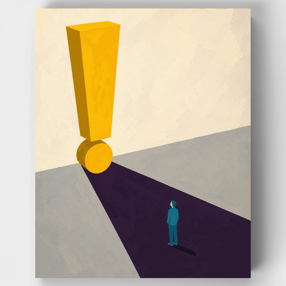 Giant Exclamation Mark - Paint by Numbers Kit