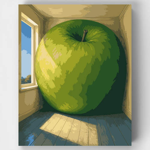 Giant Green Apple - Paint by Numbers Kit