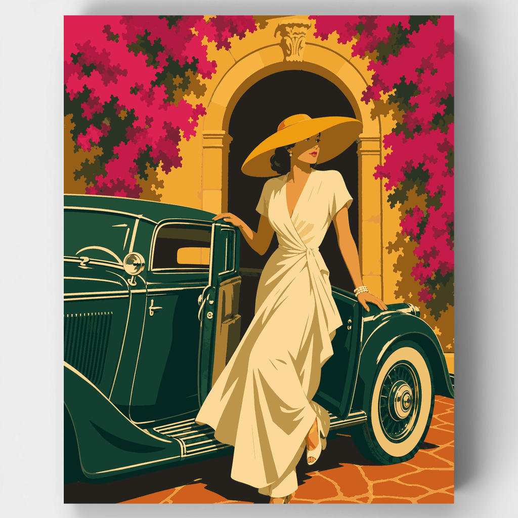 Glamour en la Puerta - Kit de Pintura por Números — Estándar