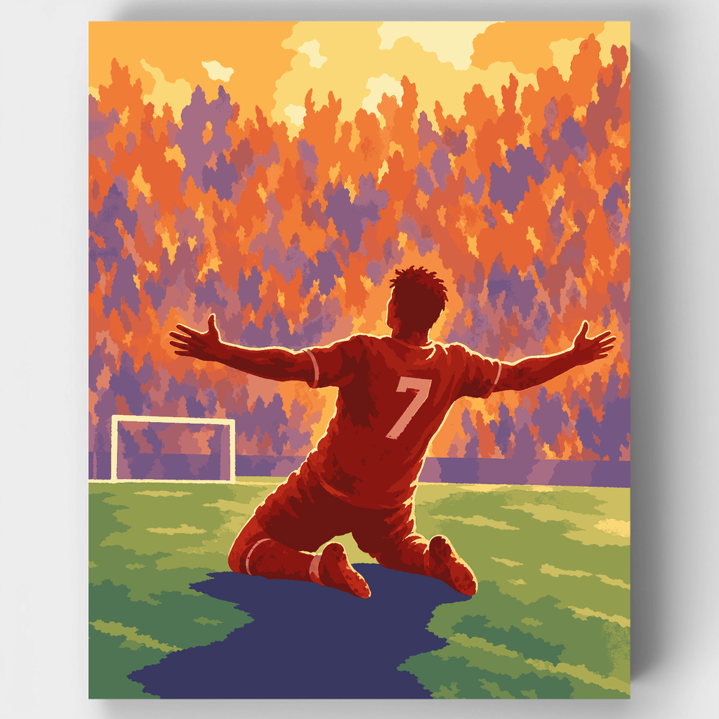 Goal Celebration Slide - Paint by Numbers Kit