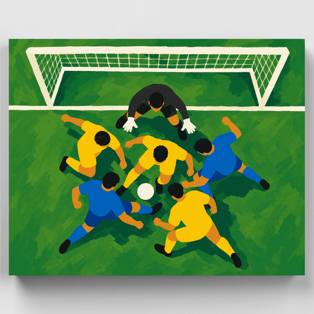Goal Line Scramble - Paint by Numbers Kit