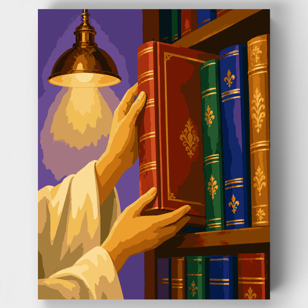 Golden Books Shelf - Paint by Numbers Kit