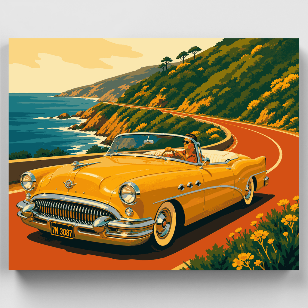 Crucero por la costa dorada - Kit de pintura por números — Estándar