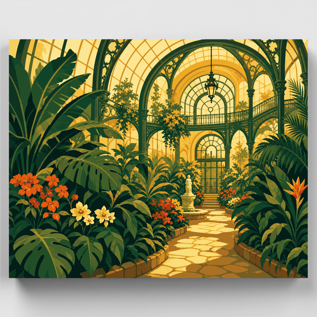 Golden Greenhouse - Paint by Numbers Kit