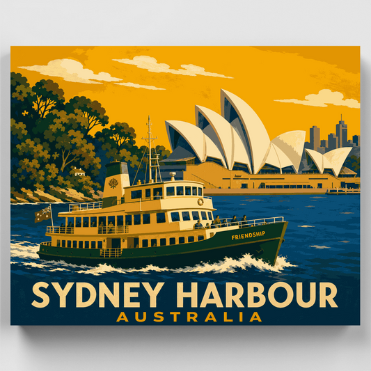 Golden Harbour Ferry - Paint by Numbers Kit