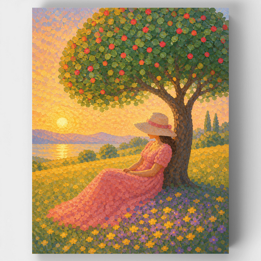 Golden Orchard Reverie - Paint by Numbers Kit