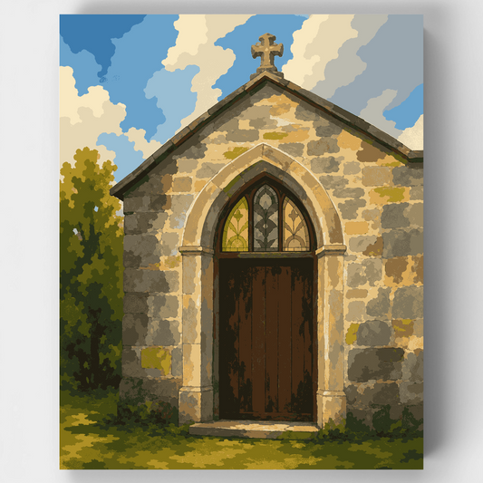 Gothic Chapel Door - Paint by Numbers Kit