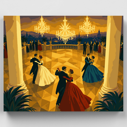 Grand Ballroom Waltz - Paint by Numbers Kit