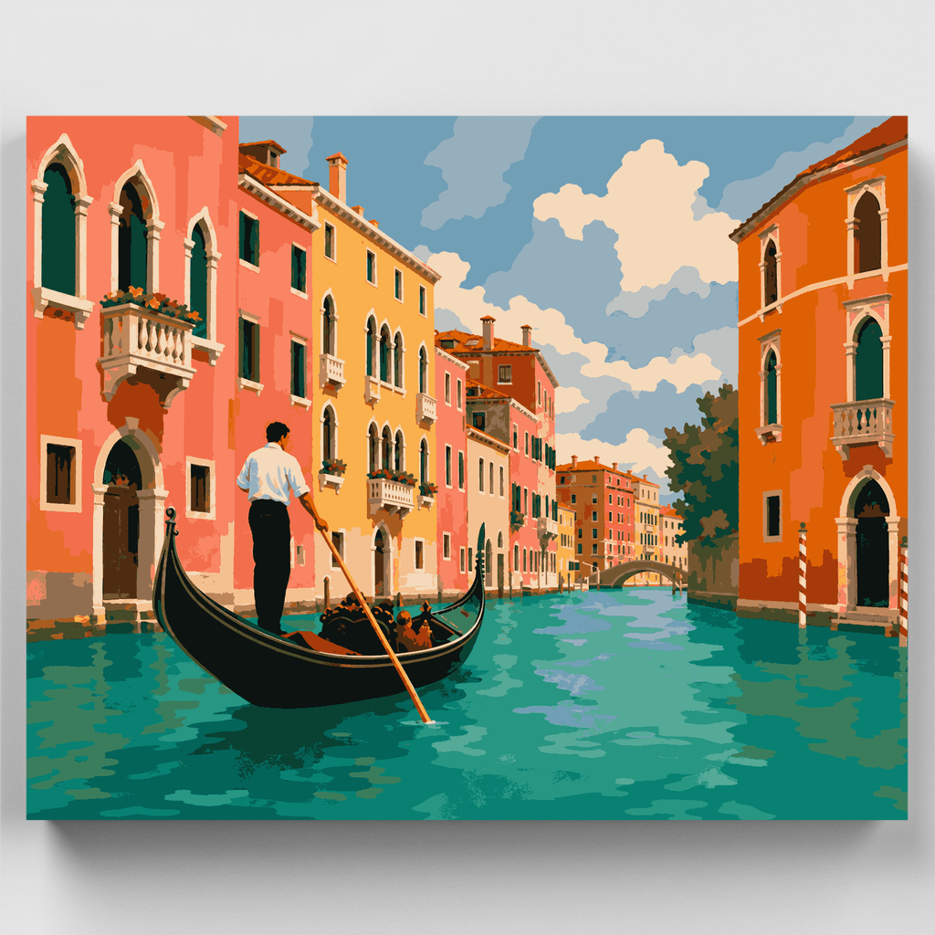 Paseo por el Gran Canal - Kit de pintura por números — Estándar