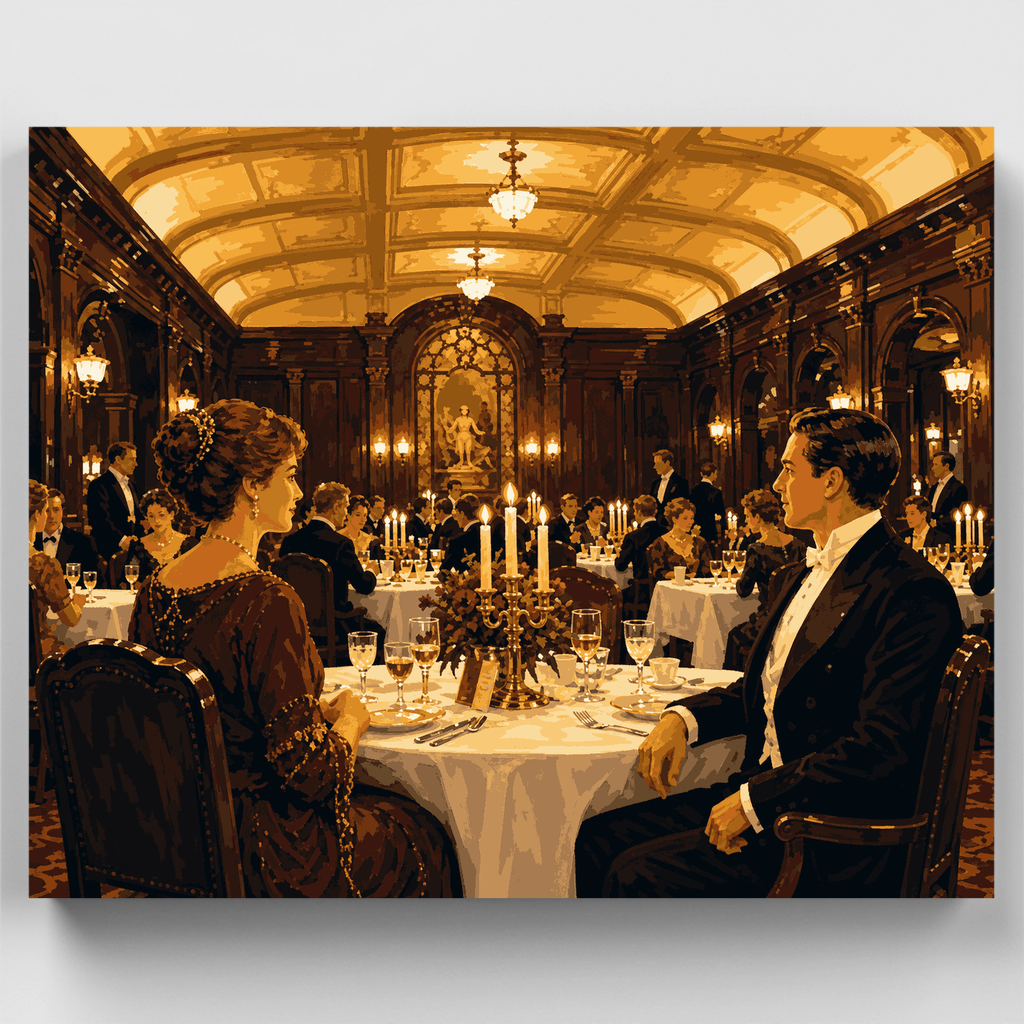Grand Dining Affair - Paint by Numbers Kit
