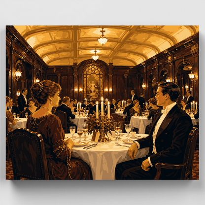 Grand Dining Affair - Paint by Numbers Kit