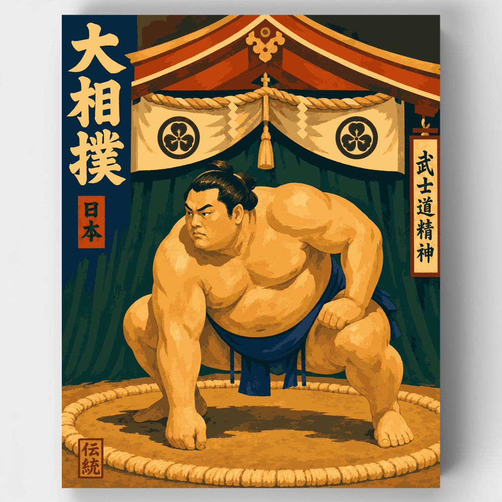 Grand Sumo Wrestler - Paint by Numbers Kit