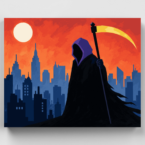 Grim Reaper City - Paint by Numbers Kit