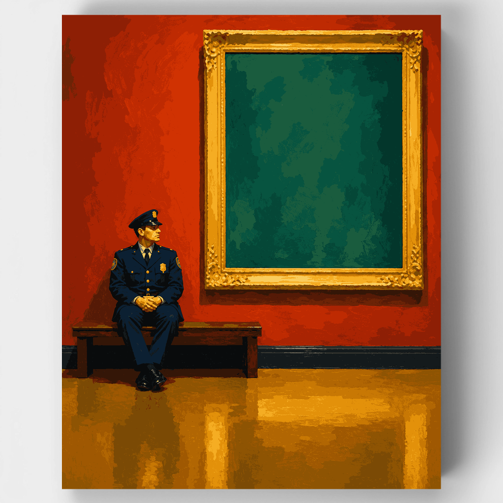 Guardia y Marco Vacío - Kit de Pintura por Números — Estándar