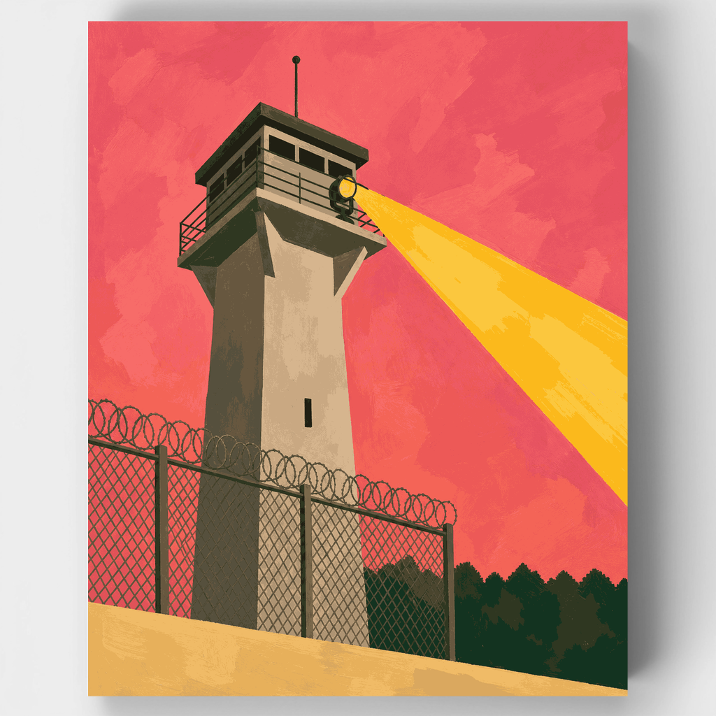 Guard Tower Spotlight - Paint by Numbers Kit