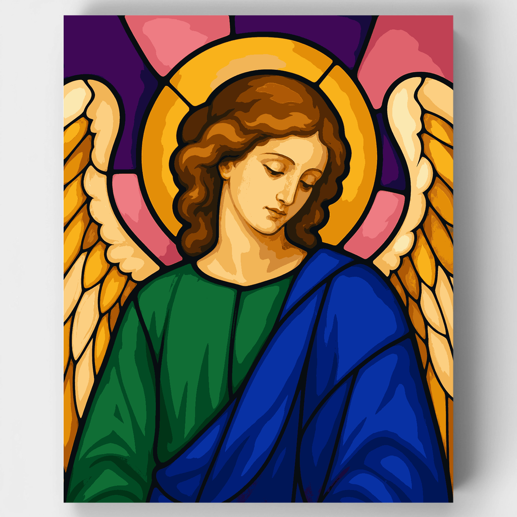 Ángel con halo - Kit de pintura por números — Estándar