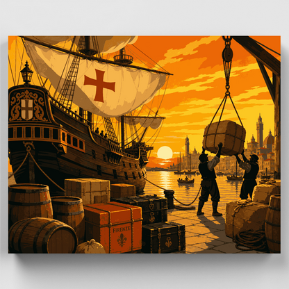 Harbor at Sunset - Paint by Numbers Kit