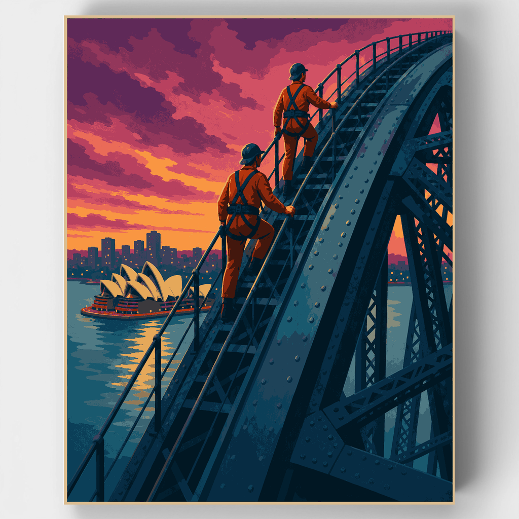 Ascenso al Puente de la Bahía - Kit de pintura por números — Estándar