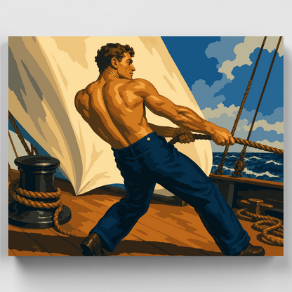 Hauling the Line - Paint by Numbers Kit