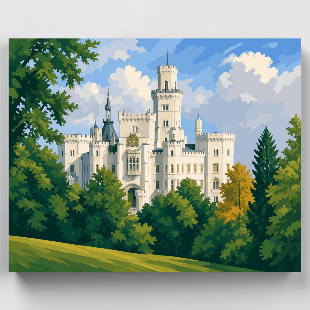 Castillo de Hluboká - Kit de pintura por números — Estándar