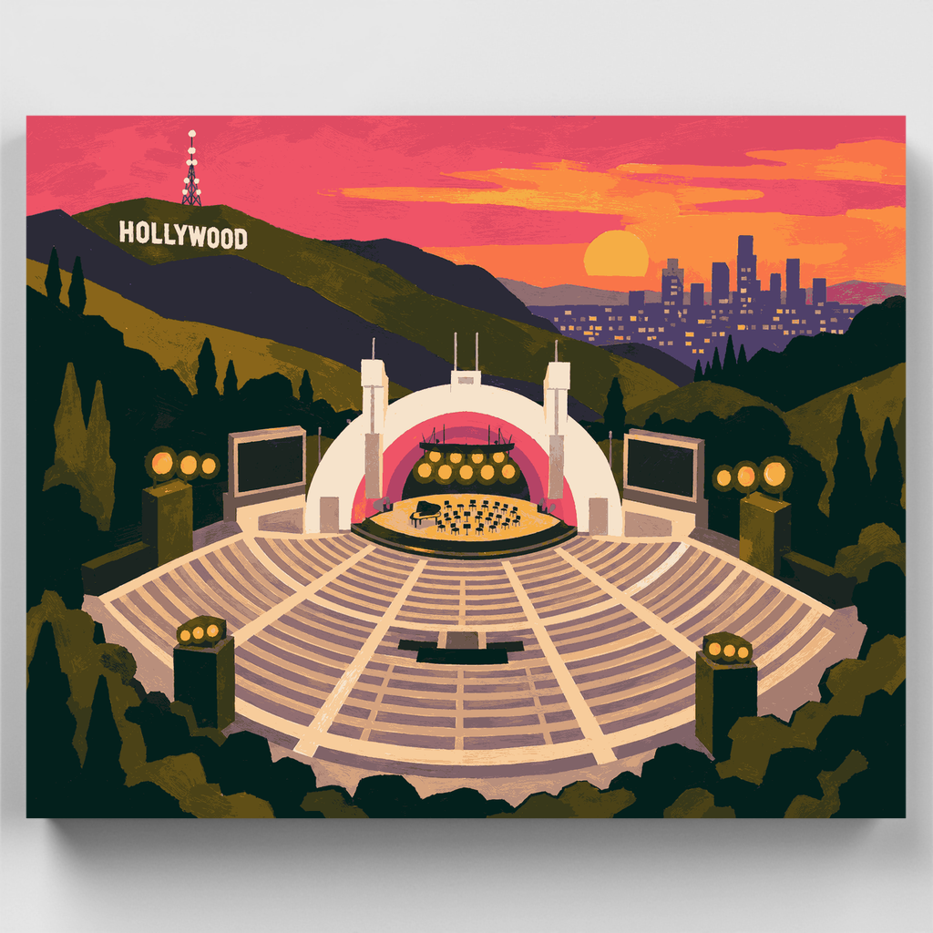 Hollywood Bowl Sunset - Paint by Numbers Kit