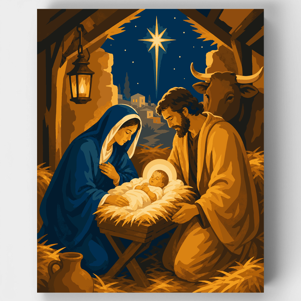 Holy Nativity Night - Paint by Numbers Kit