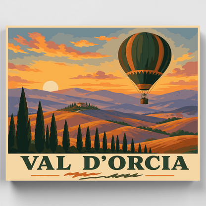 Hot-Air Balloon at Dawn - Paint by Numbers Kit