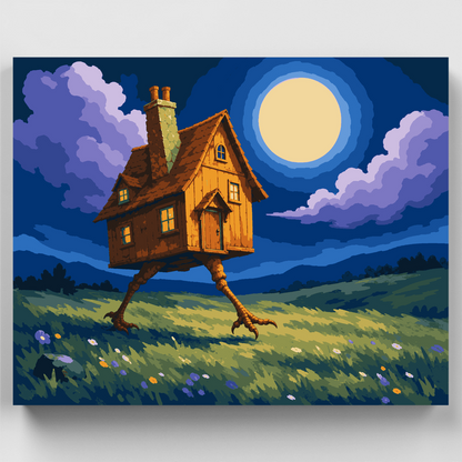 House on Chicken Legs - Paint by Numbers Kit