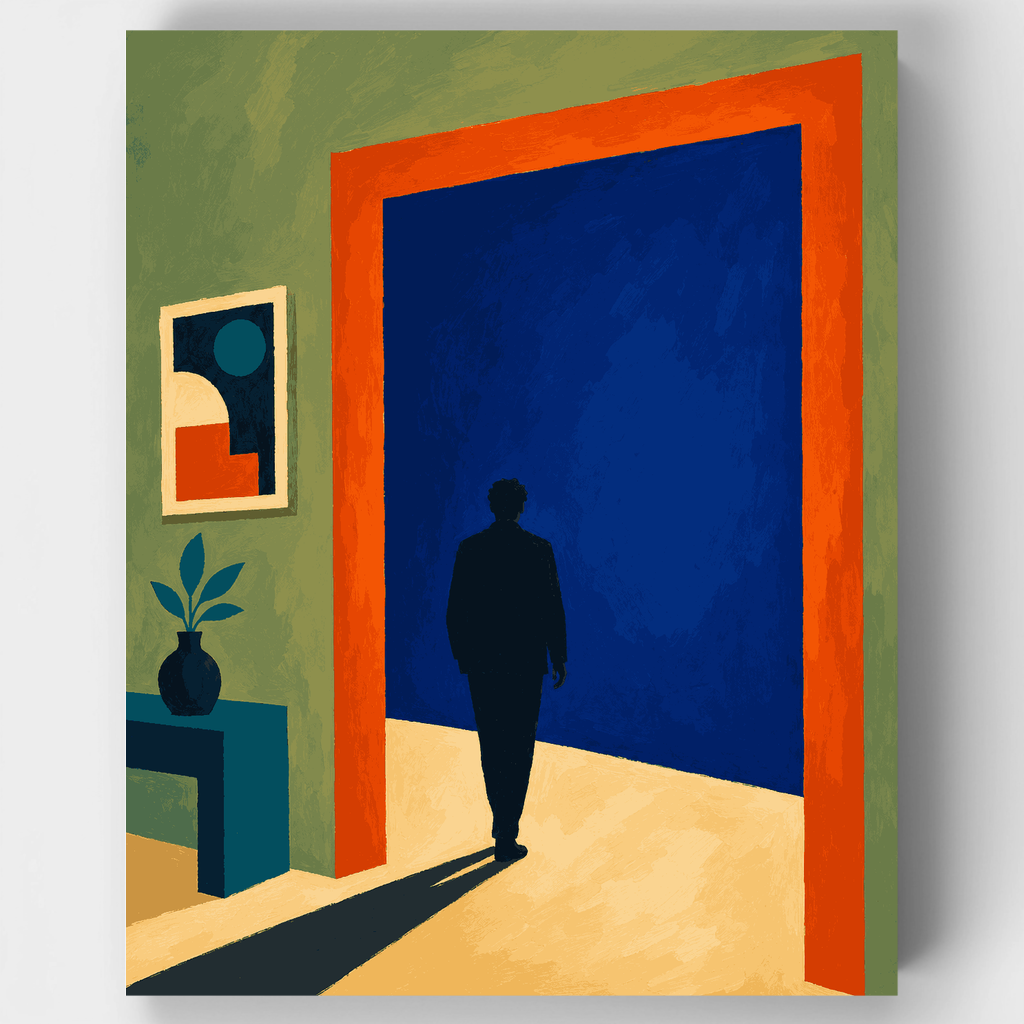 Hacia la habitación azul - Kit de pintura por números — Estándar