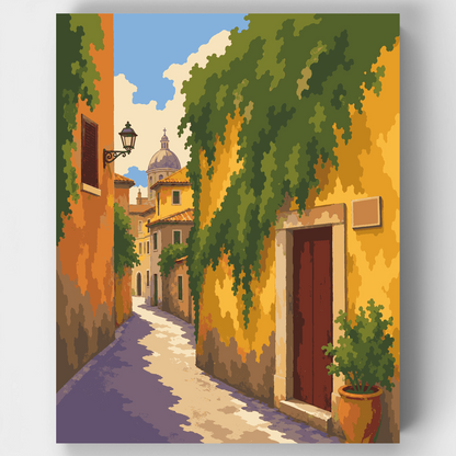 Ivy-Covered Alley - Paint by Numbers Kit