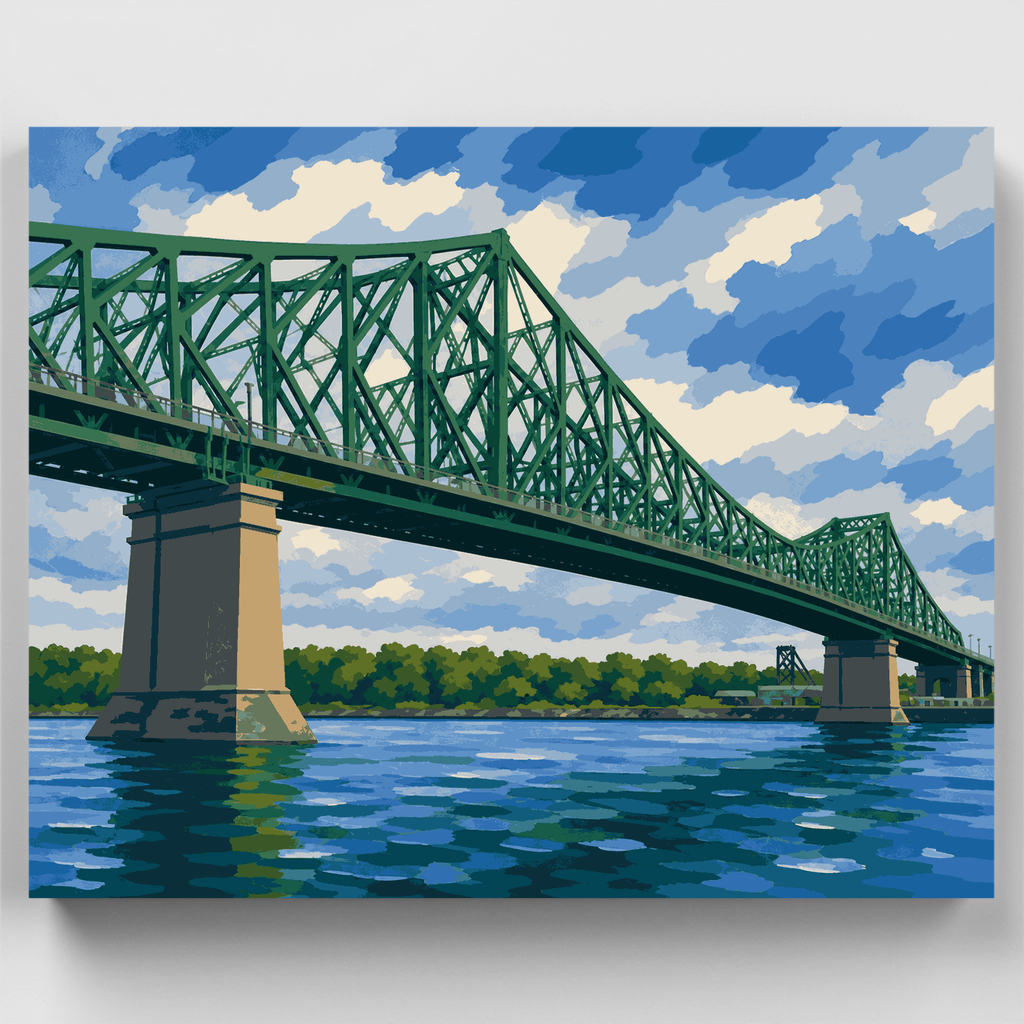 Puente Jacques-Cartier - Kit de pintura por números — Estándar
