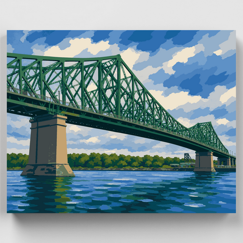 Jacques-Cartier Bridge - Paint by Numbers Kit