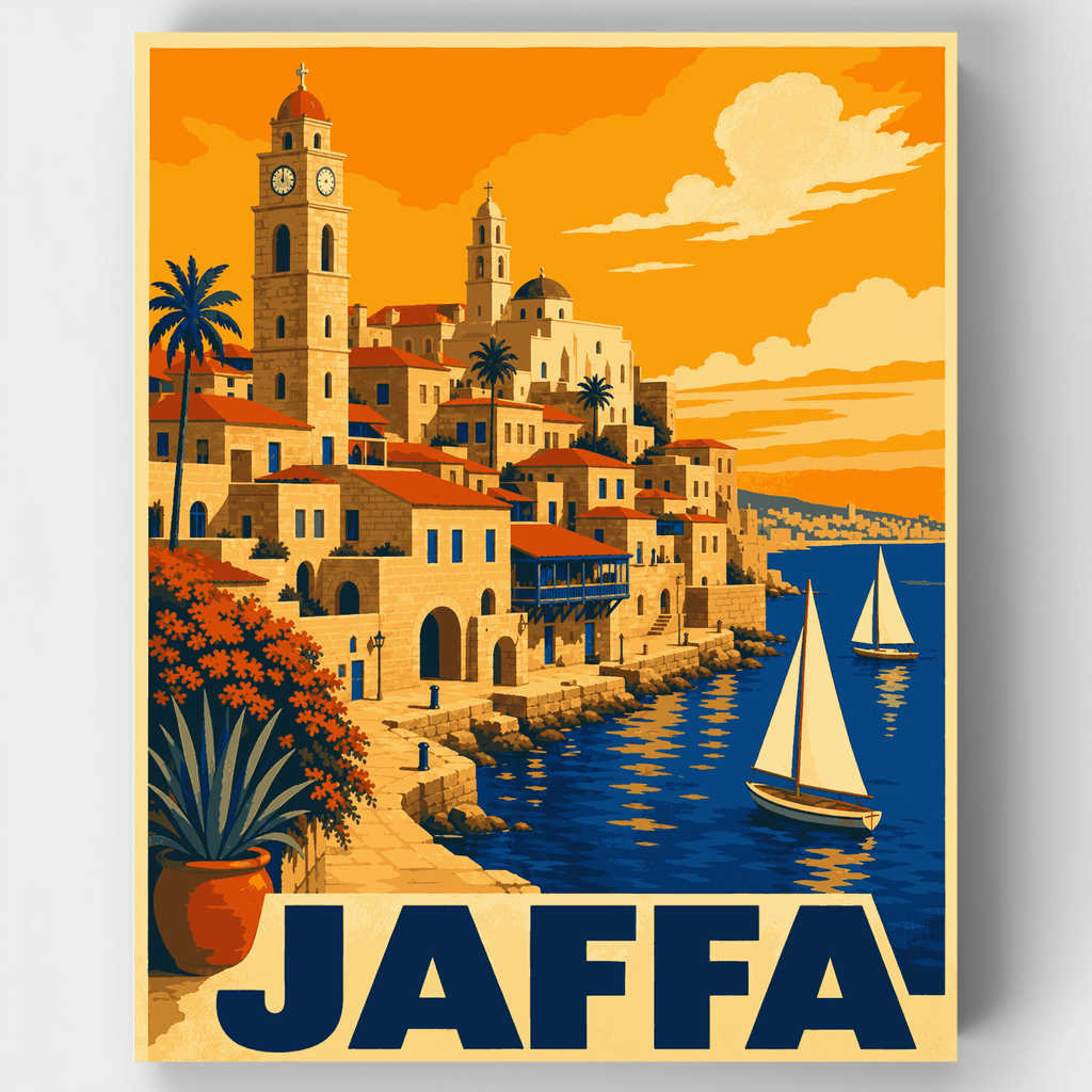 Jaffa Clock Tower - Paint by Numbers Kit