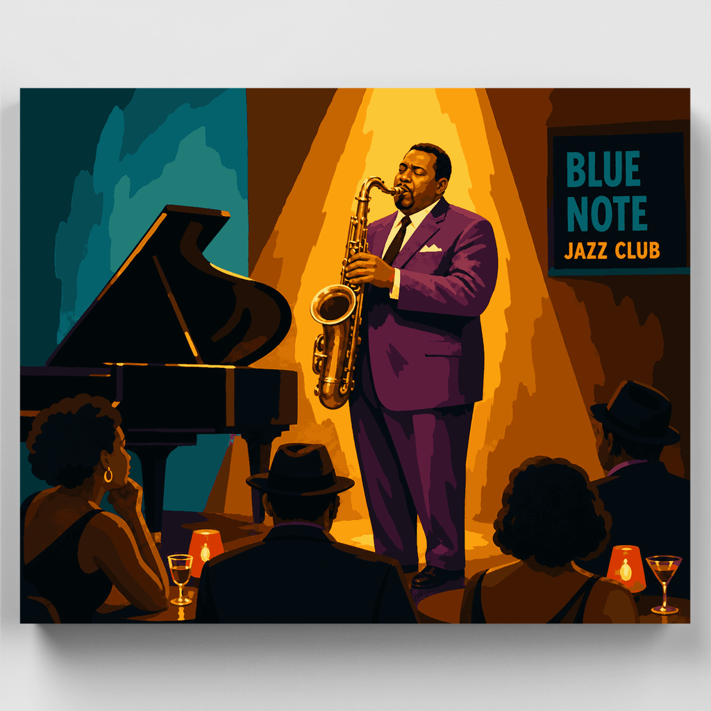 Destacado del Club de Jazz - Kit de Pintura por Números — Estándar