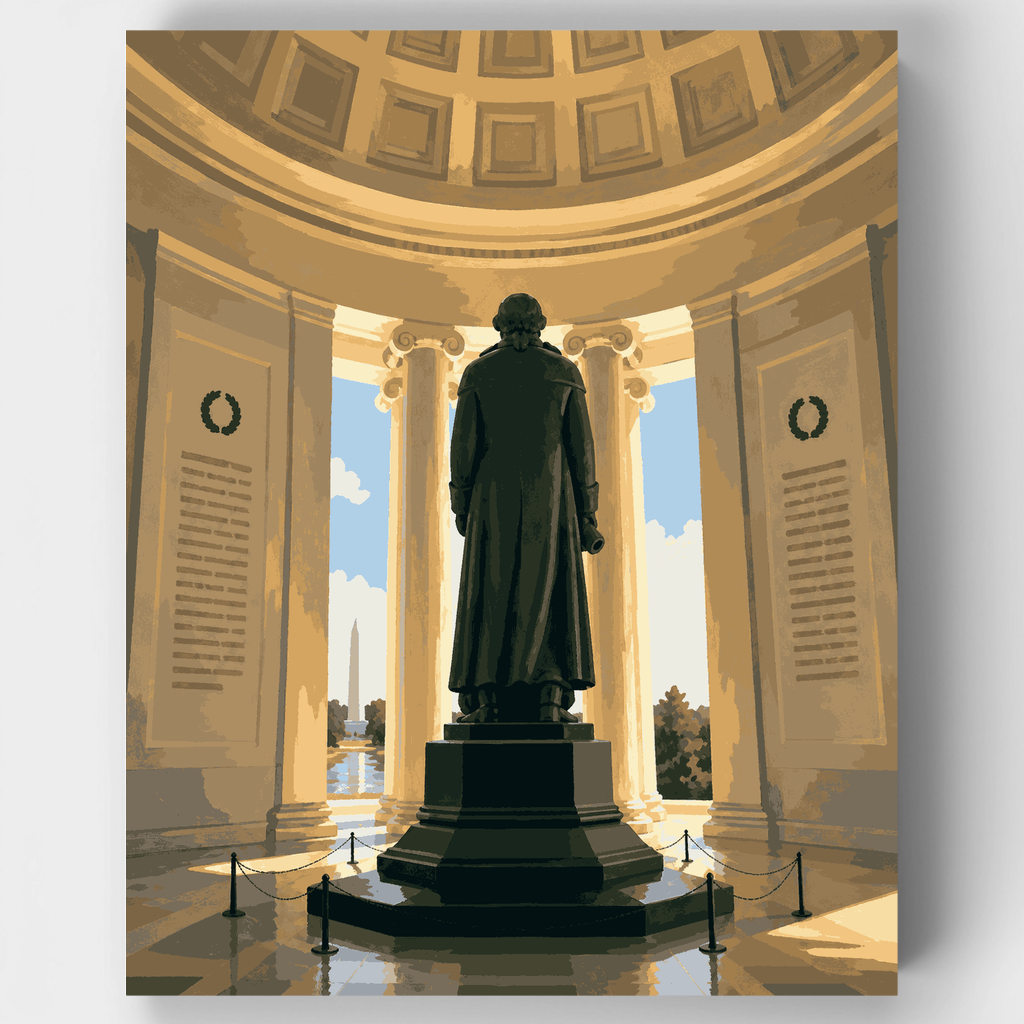 Rotonda del Monumento a Jefferson - Kit de pintura por números — Estándar