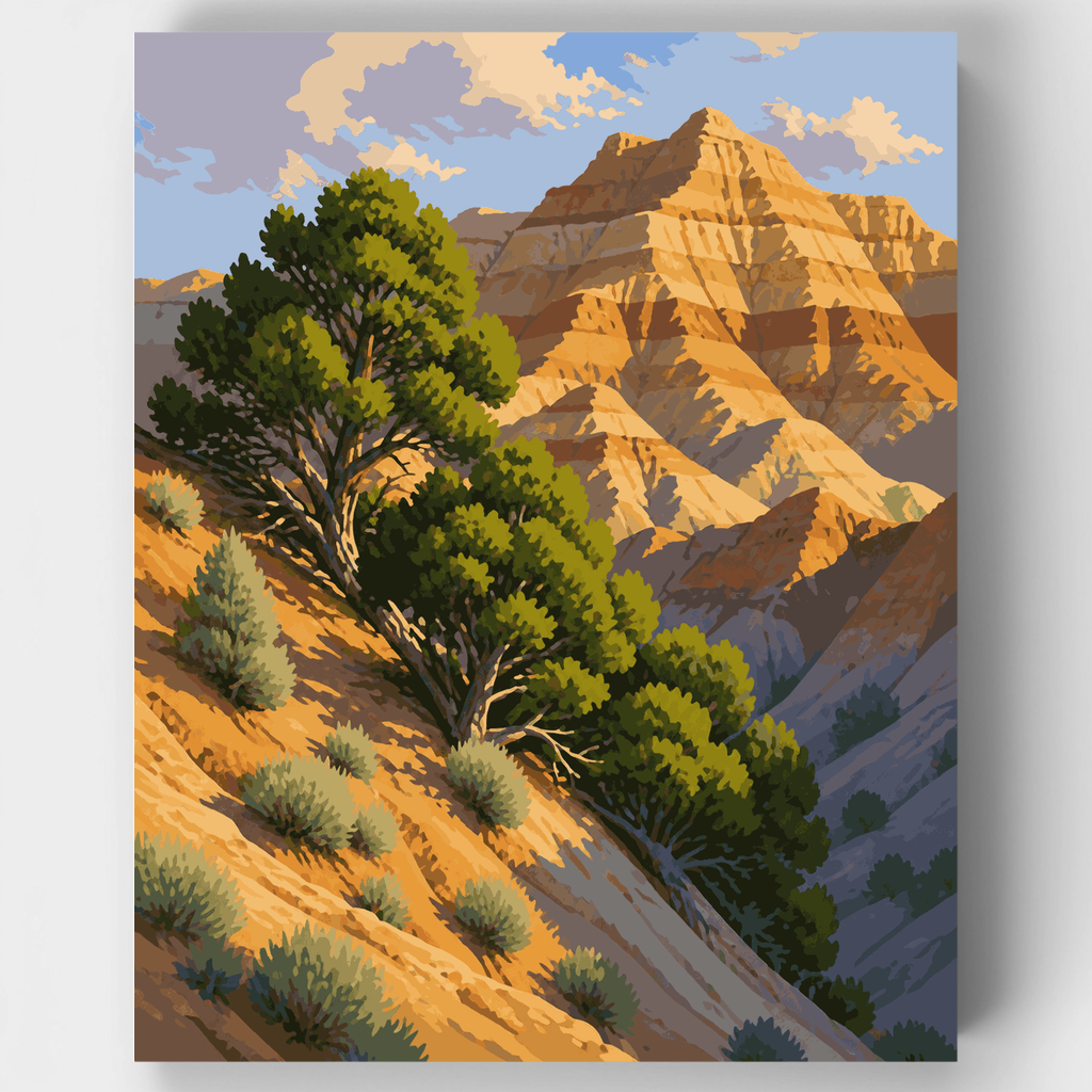 Juniper Cliffside - Kit de pintura por números — Estándar