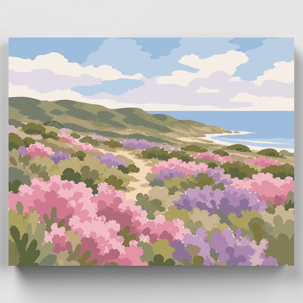 Kalbarri Wildflower Heath - Paint by Numbers Kit