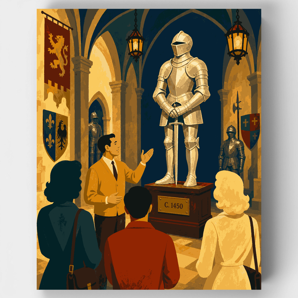 Caballero en el salón - Kit de pintura por números — Estándar