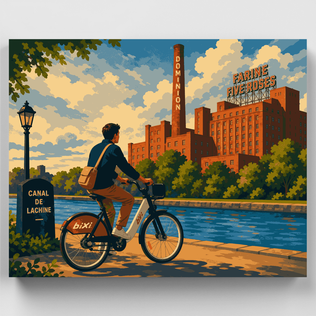 Kit de pintura por números - BIXI del Canal de Lachine — Estándar