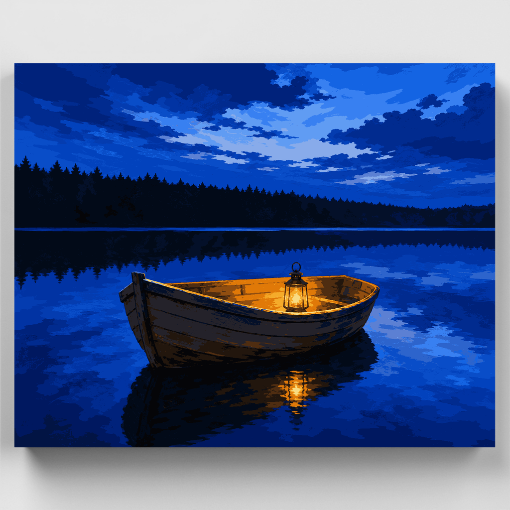 Lantern on Still Water - Paint by Numbers Kit