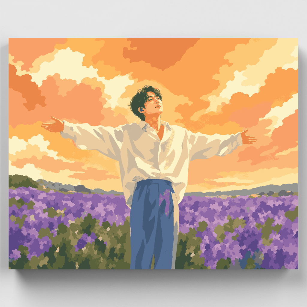 Lavender Field Freedom - Paint by Numbers Kit
