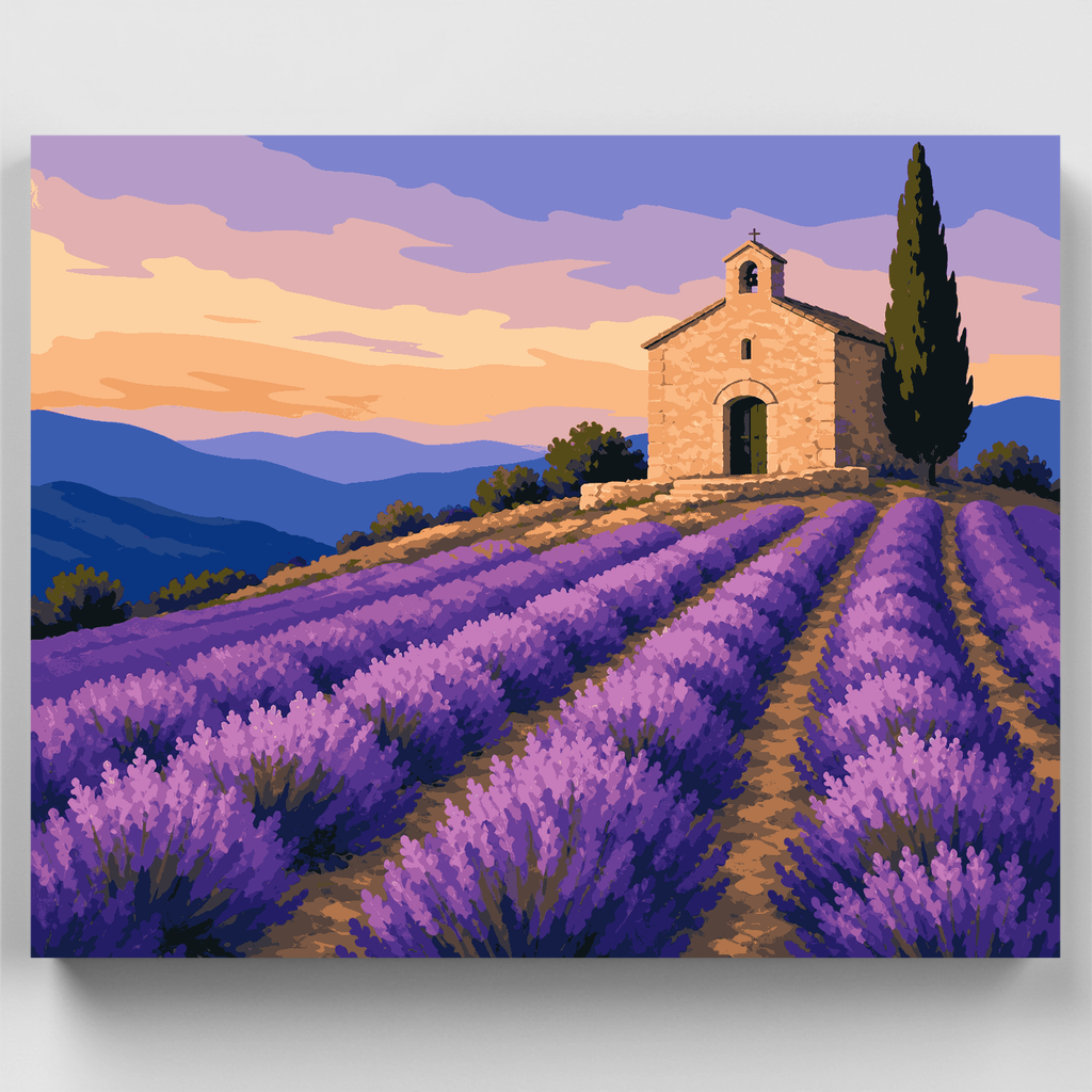 Capilla de Lavender Ridge - Kit de pintura por números — Estándar