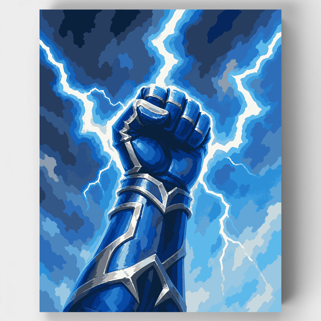 Lightning Gauntlet Fist - Paint by Numbers Kit