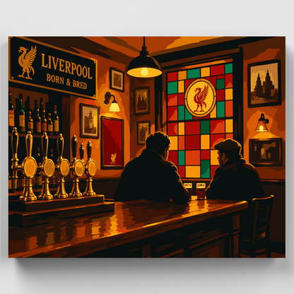 Liverpool Pub Night - Paint by Numbers Kit