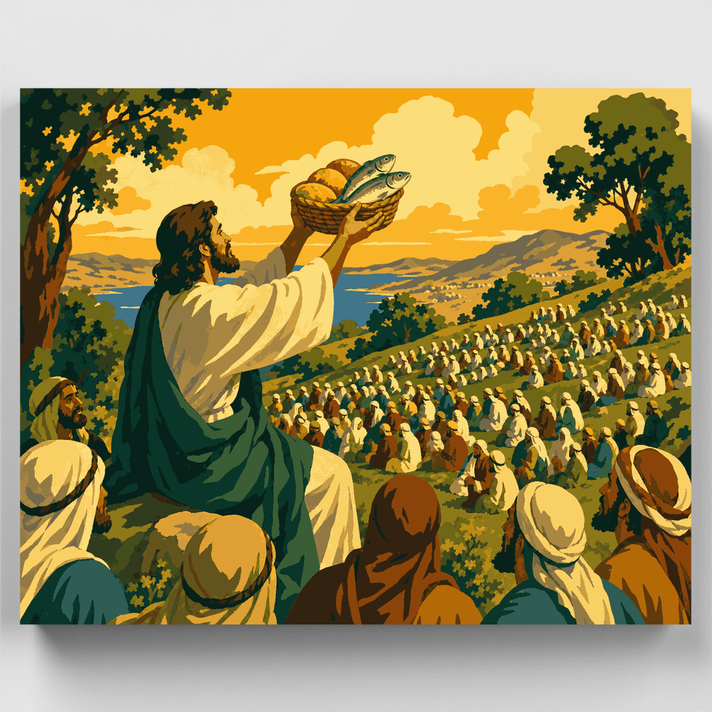Loaves and Fishes - Paint by Numbers Kit