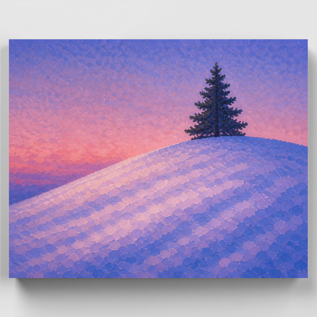 Lone Pine at Dusk - Paint by Numbers Kit
