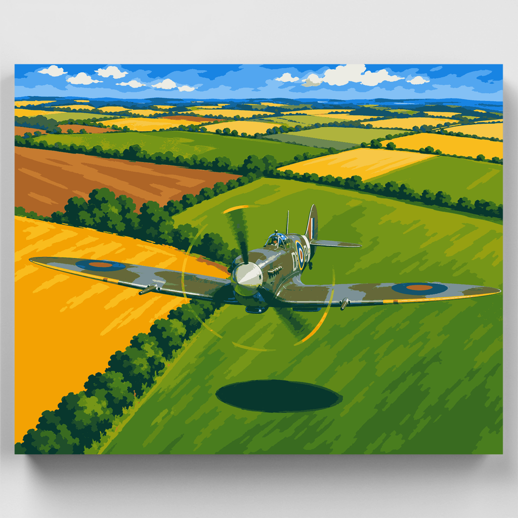 Low Over England - Paint by Numbers Kit