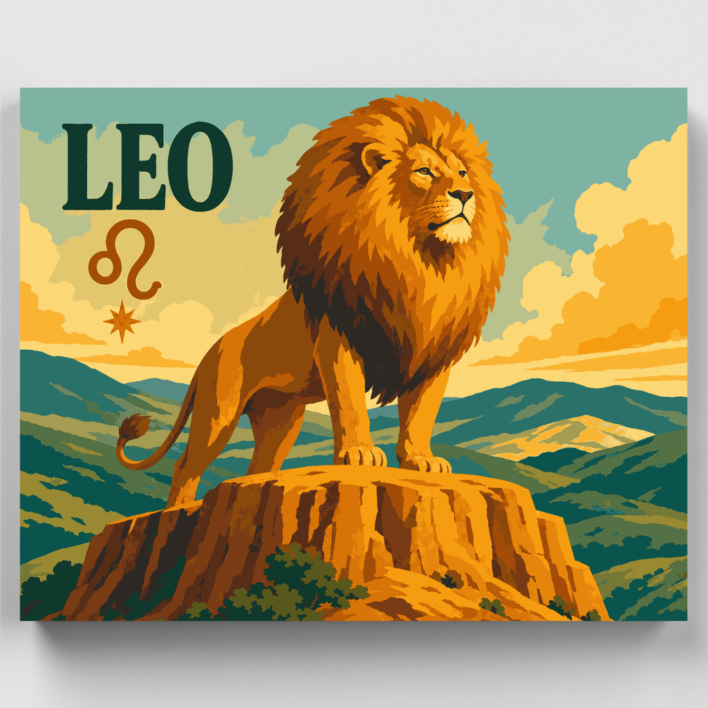 Majestic Leo Lion - Paint by Numbers Kit